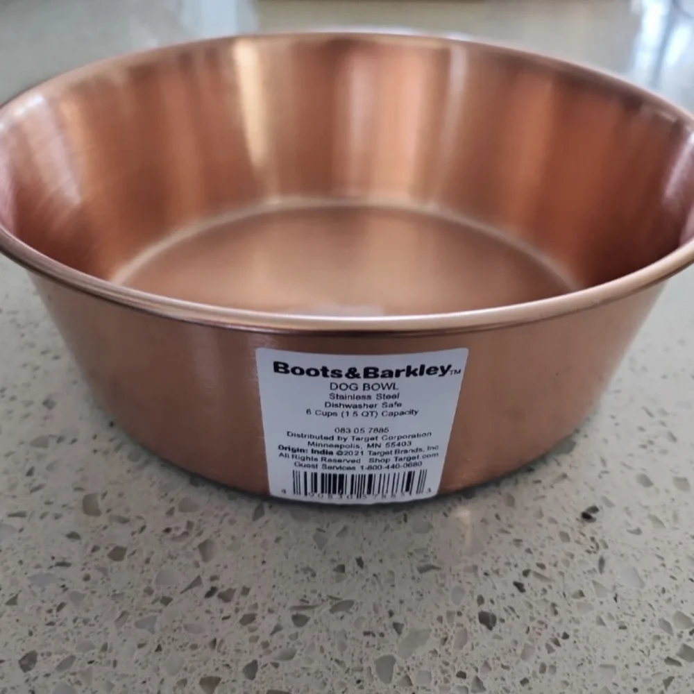 Boots & Barkley Stainless Steel Dog Bowl 1.5qt - 6 Cup Capacity (2 pack)